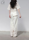 BASERANGE Silk trousers TRSI-WS-000 UNDYED